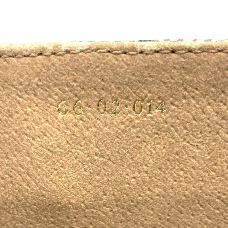 Gucci 66 02 014 Shoulder Bag Brown Sherry Line GG Supreme Canvas PVC Leather