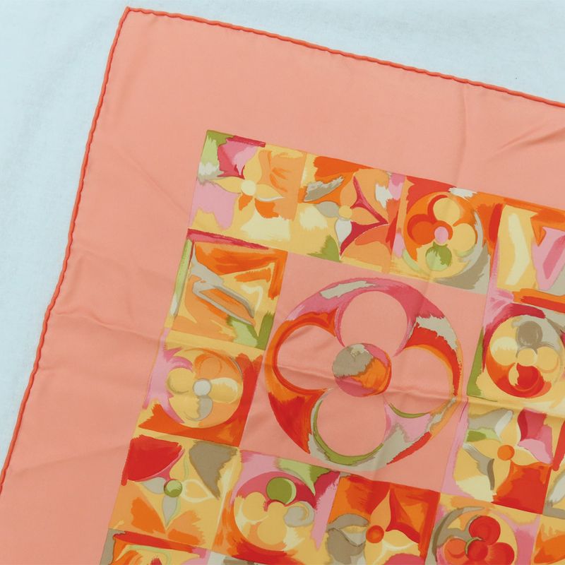 Louis Vuitton Carre 90 In The Passage Of Time Scarf Monogram Flower