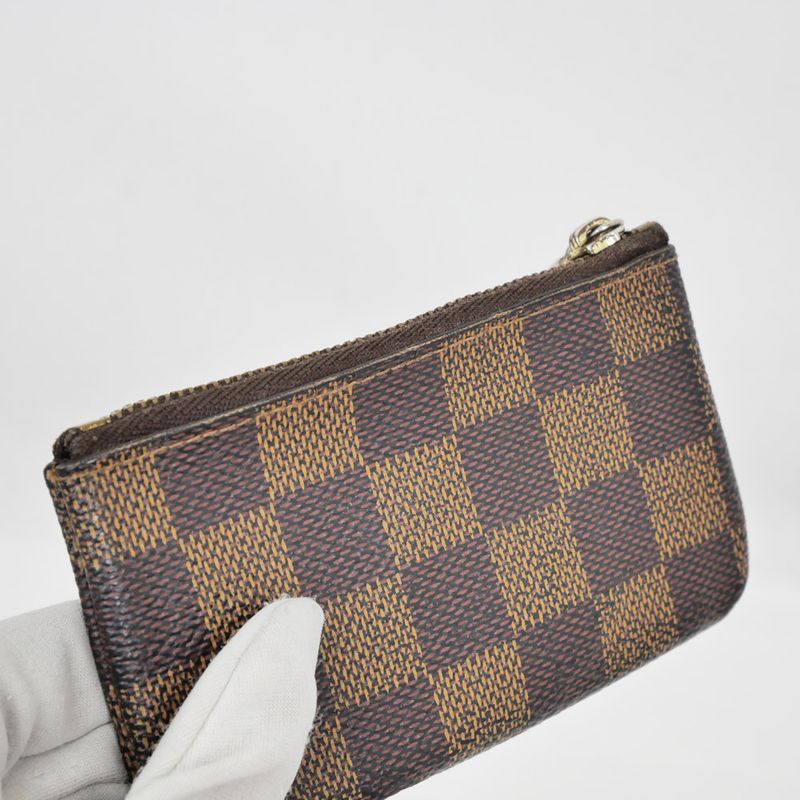 Louis Vuitton Pochette -cles Coin Case Key-ring Damier Brown N62658