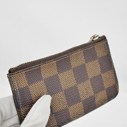 Louis Vuitton Pochette -cles Coin Case Key-ring Damier Brown N62658