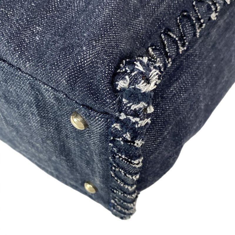 Chanel Tote Bag - Dark Navy White And Multi Embroidered Night Flight Chain