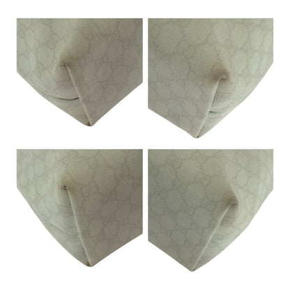 Gucci White Gold Hardware GG Supreme Canvas 189896 Tote Bag Shoulder Bag Women
