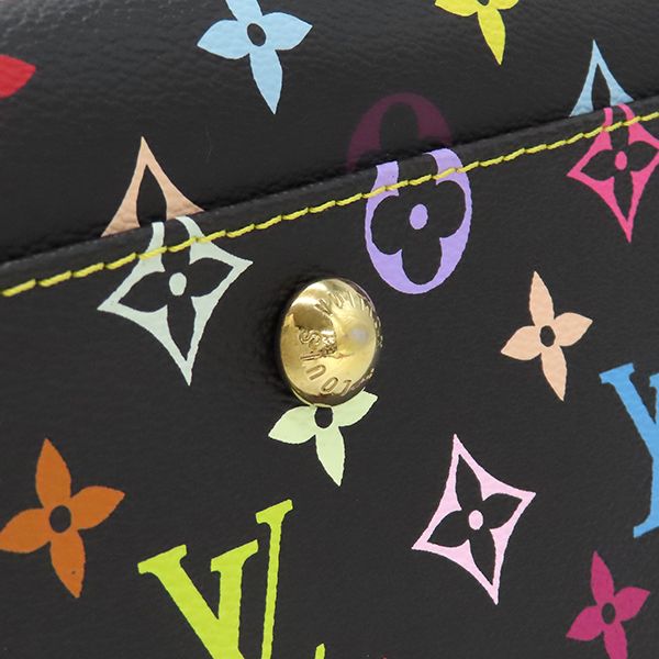 Louis Vuitton Shoulder Bag Aurelia MM Monogram Multicolor Canvas Noir Black