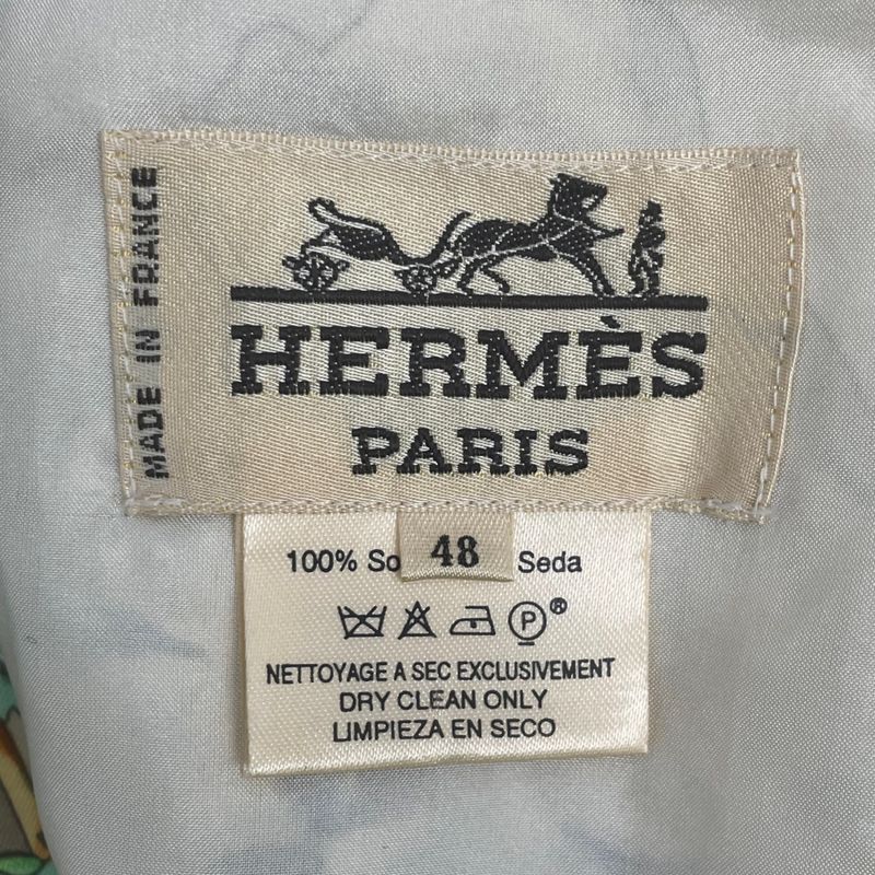 Hermes Vest Sichuan Silk Multicolor 48 Mens