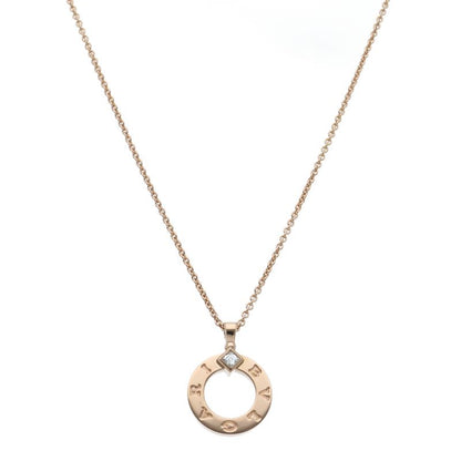 Bvlgari Diamond Necklace 361077 18k Pink Gold Ladies