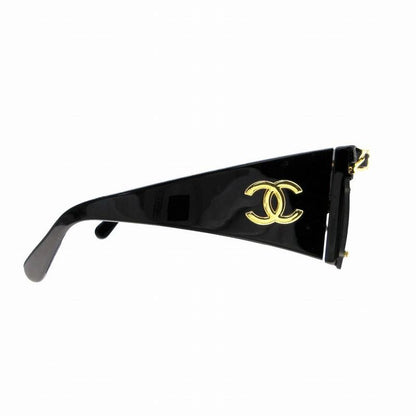 Chanel Gold Chain Sunglass Es Eyewear 01456 94305 Black Gold Men Women Hk25