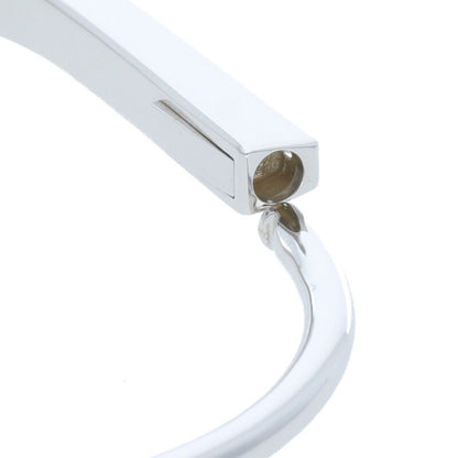 Tiffany & Co Tiffany & Co Lock Narrow 18K White Gold Diamond Bangle Ladies M