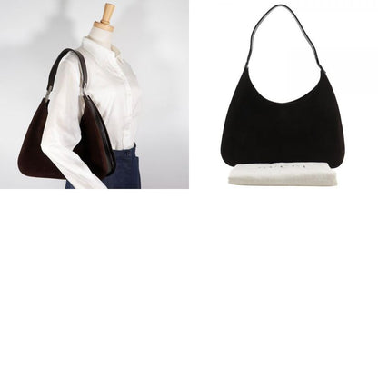 Gucci One Shoulder 001.3767.002058 Suede Brown Women Shoulder Bag