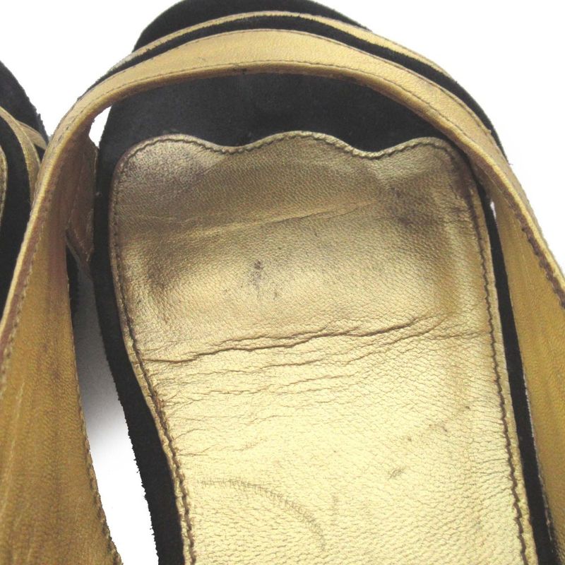 Prada Suede Leather Ankle Strap Sandals Size 36 Equivalent To 23cm (9.06in)