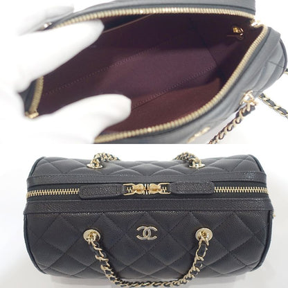 Chanel Mini Boston Chain Shoulder - Ap4474 Random Serial Caviar Skin