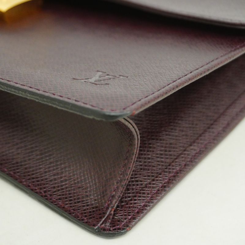 Louis Vuitton Taiga Selenga Clutch Bag M30786 Akaju - Men's