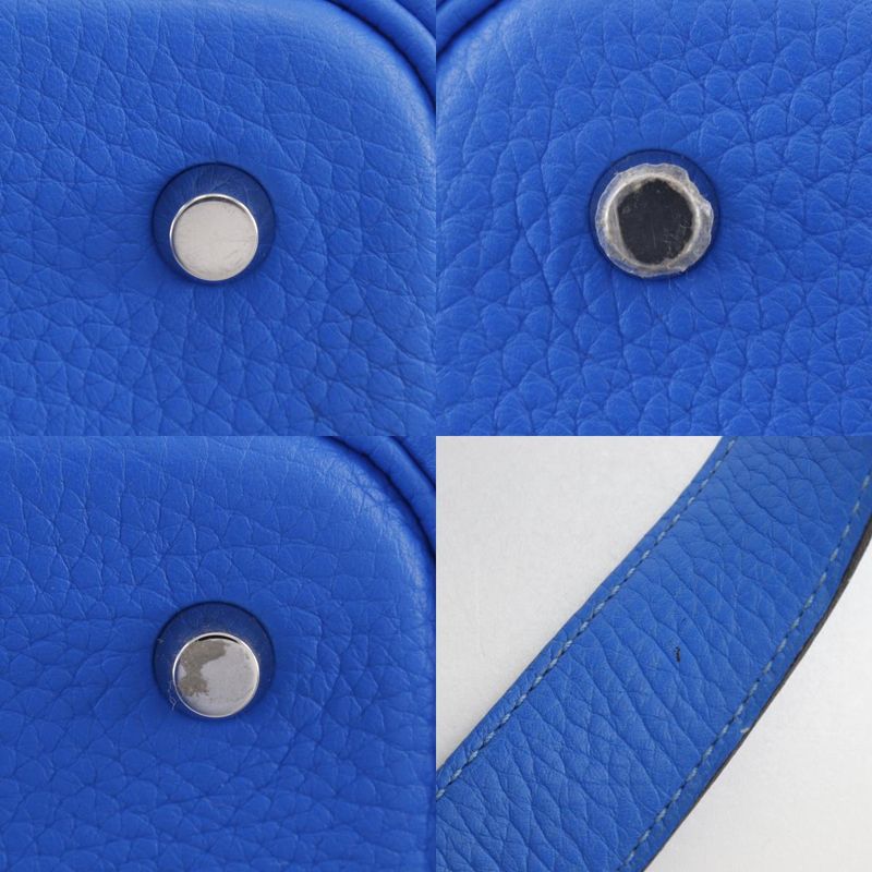 Hermes Picotin Lock MM Taurillon Clemence Blue Idylla Blue X Ladies Handbag