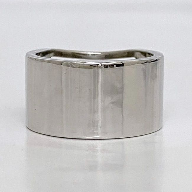Gucci Logo Ring Ec21087 Silver Ring Size 19