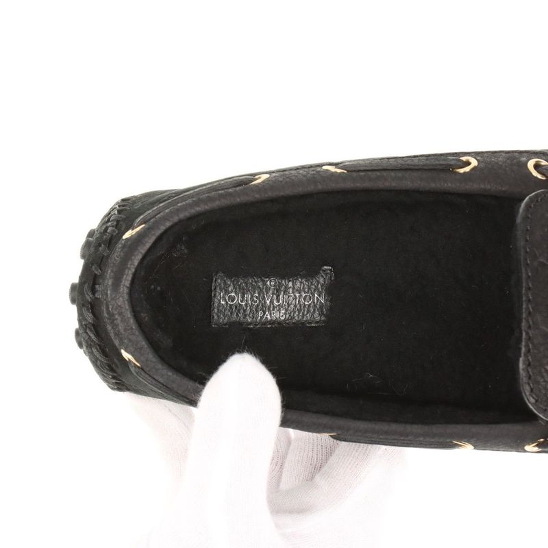 Louis Vuitton Arizona Line 18 Monogram Leather Driving Shoes Women's 36 Nd0168