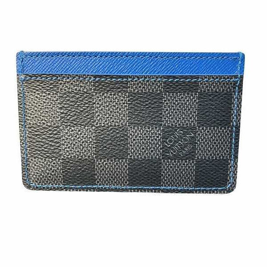 Louis Vuitton Damier Graphite Porte Carthusanple N64029 Black And Blue Branded