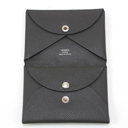 Hermes Vaux Epson Calvi Duo Business Card Holder U Fm010 PM Gray