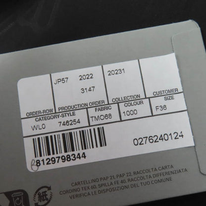 Balenciaga 23SS 746254 BB Logo Design Sleeveless Dress Black 36 Made In France