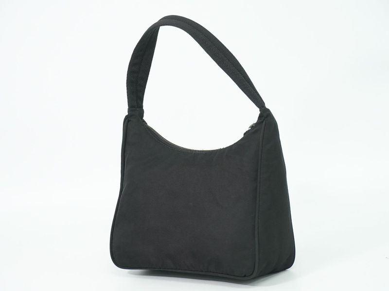 Authentic Prada Nylon Handbag Pouch Black Bag Pre-owned [follow-up Discount