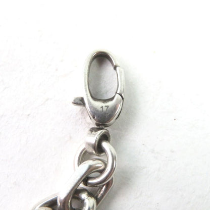 Gucci 620798 Ag925 Interlocking G Aged Clasp Closure Bracelet Silver With 17