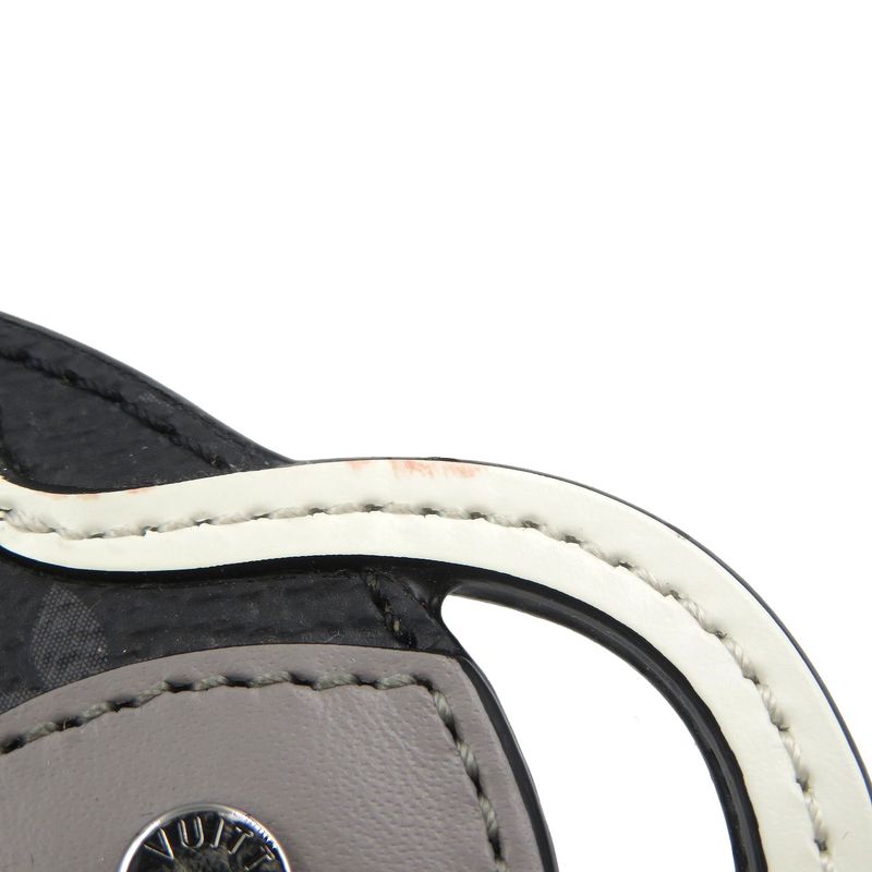 Louis Vuitton M68835 Porte Cles LV Rats Monogram Eclipse Metal Black Grey Key