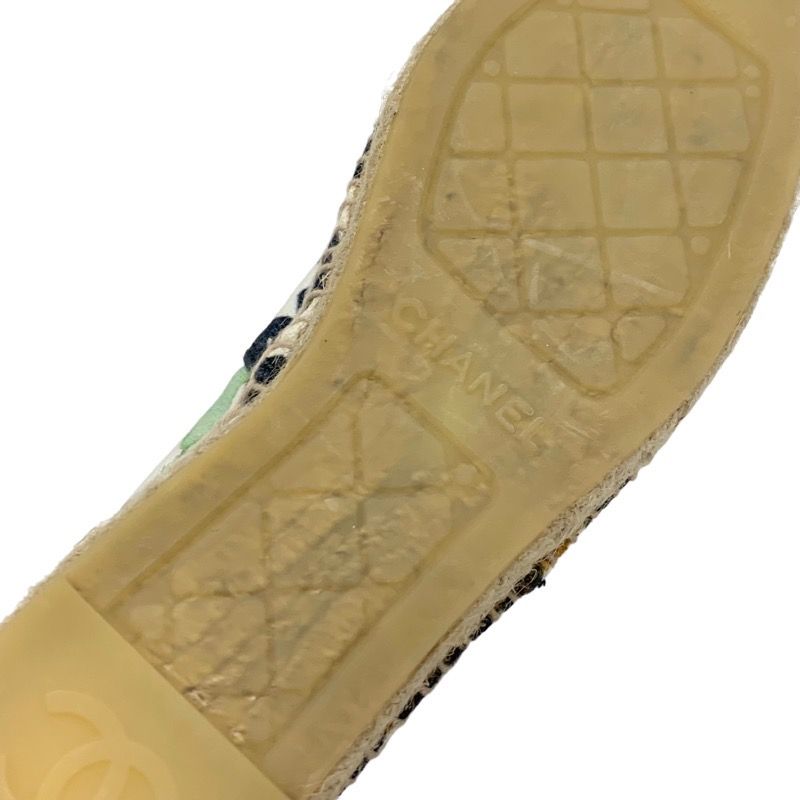 Chanel Flat Shoes Canvas Multicolor Here Mark Espadrilles