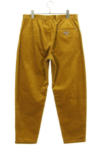 Prada Sph313 S232 13Y0 Triangle Logo Pinwale Corduroy Long Pants Men 46