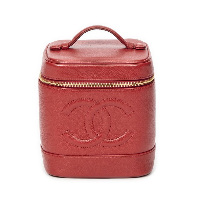 Chanel Red Caviar Leather A