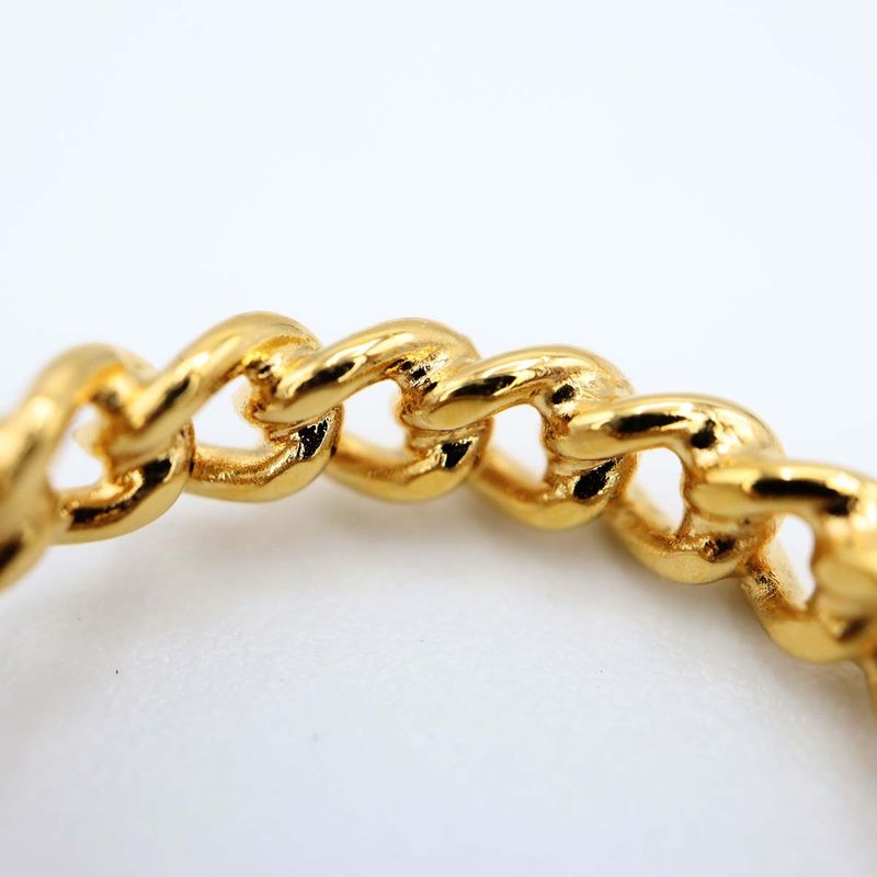 Christian DIOR Ring D-clover Clover Star Resin Pearl Size L Approx 13.5