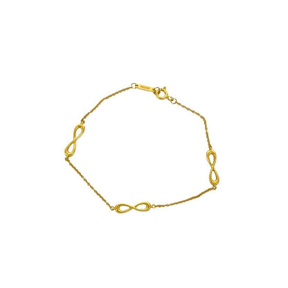 Tiffany & Co Infinity Endless Bracelet 18K Gold Chain Bangle
