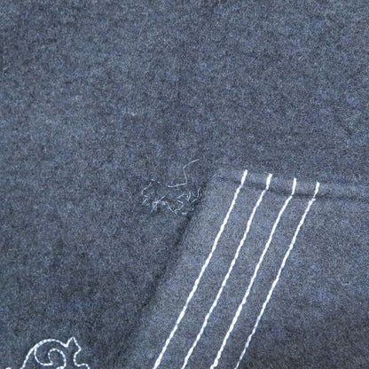 20aw Louis Vuitton Flower Embroidery Wool Zip Up Hoodie Jacket Outerwear Dark