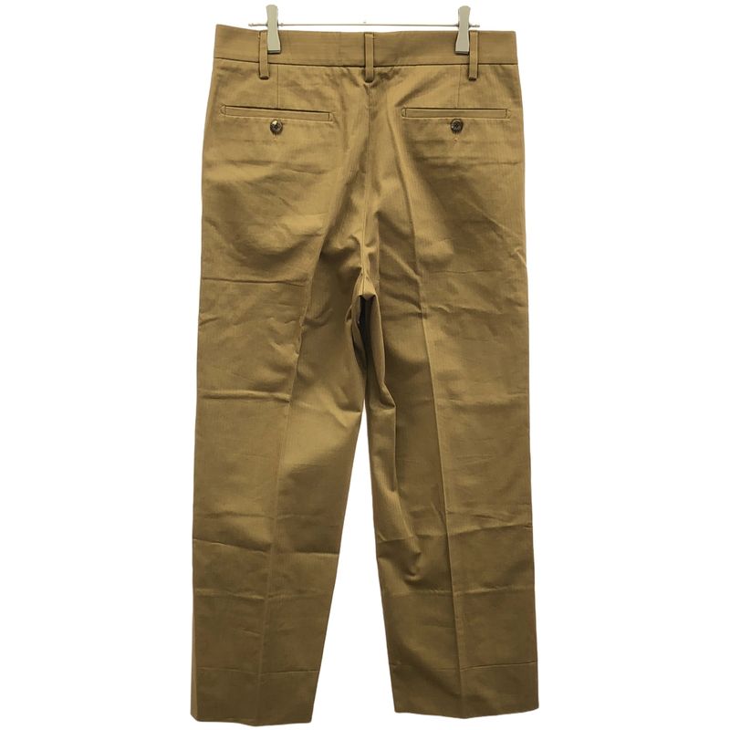 Gucci Herringbone Striped Slack Pants 450180 Z330b Brown 44