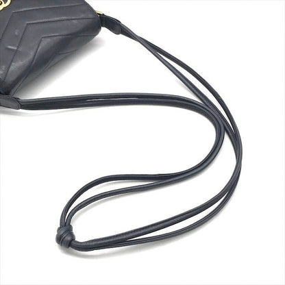 Chanel CC Logo Turnlock Chez Blanc Lambskin Shoulder Bag Navyware