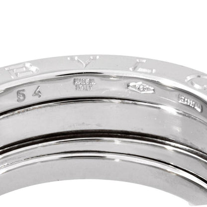 Bulgari Bvlgari B-zero1 2 Band Ring #54 18K White Gold 87g B-zero1
