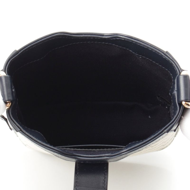 Gucci Canvas And Leather Original GG Mini Bucket Shoulder Bag 782919 Navy