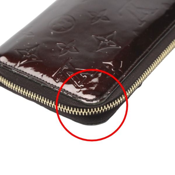Louis Vuitton M93522 Monogram Vernis Round Zipper Zippy Wallet Long Wallet