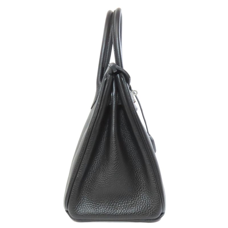 Hermes Birkin 30 Silver Hardware Handbag Togo Women