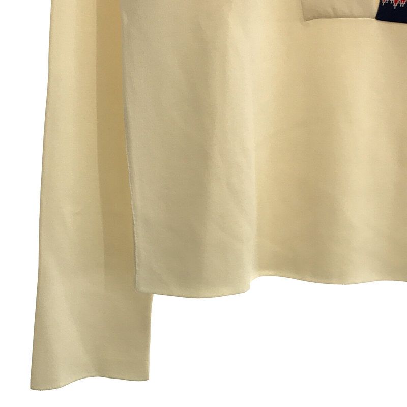 Celine - Phoebe Period Chest Pocket V-neck Knit - S - Off White - Women's