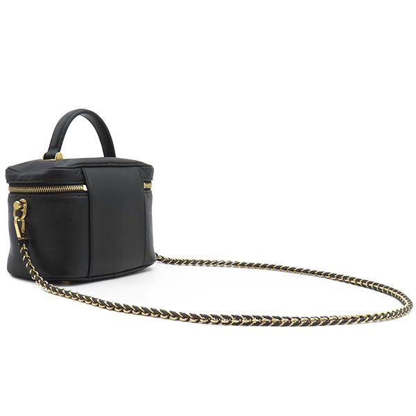 Louis Vuitton 2way Bag Ink Vanity PM Leather Black Gold Hardware Black Shoulder