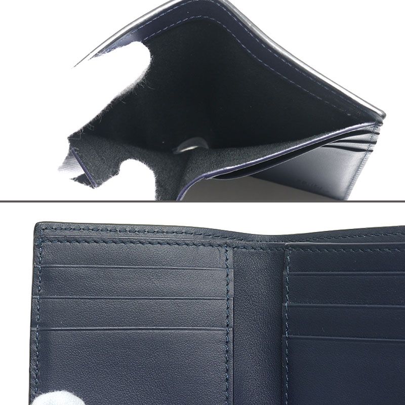 Fendi Monster Bug's Eye Card Case Navy And White