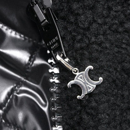 Celine Hood Studded Fleece Jacket 2y906699m Parka