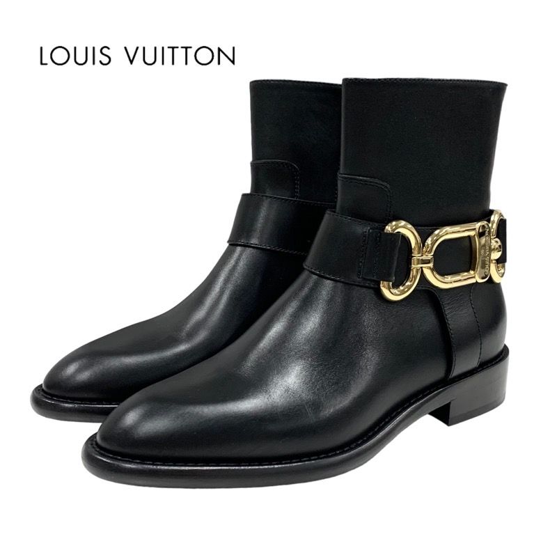 Unused Louis Vuitton Waist Side Line Boots Short Boots Ankle Boots Chain