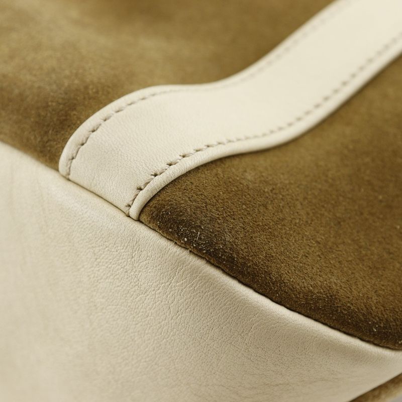 Loewe Anagram Suede Brown Women's Shoulder Bag