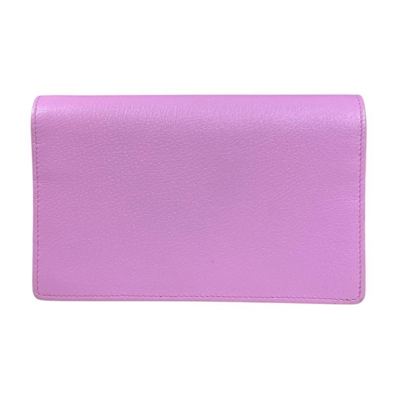 Gucci Crystal Bijoux GG Marmont Shoulder Bag Leather 499782 Pink Ladies Gucci