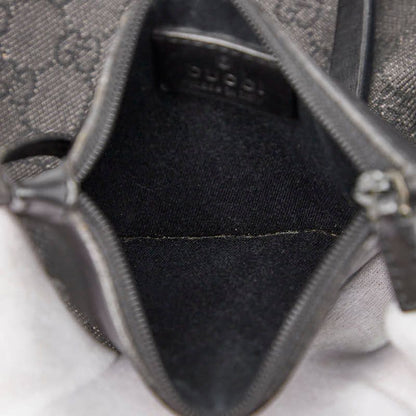 Gucci GG Canvas Tote Handbag 1019220 Black Canvas Leather Ladies Gucci