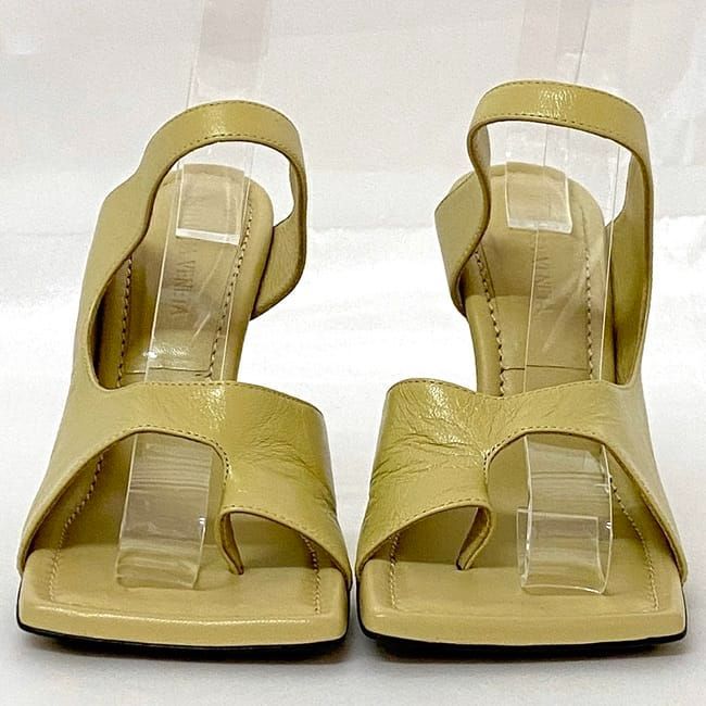 Bottega Veneta Heeled Sandals Ec21730 Yellow Beige
