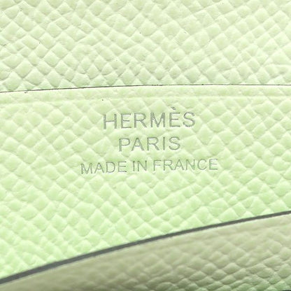 Hermes Bifold Wallet Bearn Compact Vaux Epson Veil Fizz Silver Hardware Light