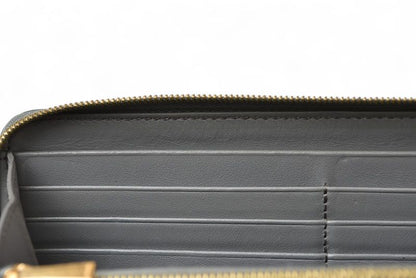 Celine Wallet Celine Long Wallet Large Zipped Calfskin Gray 10b553el.09