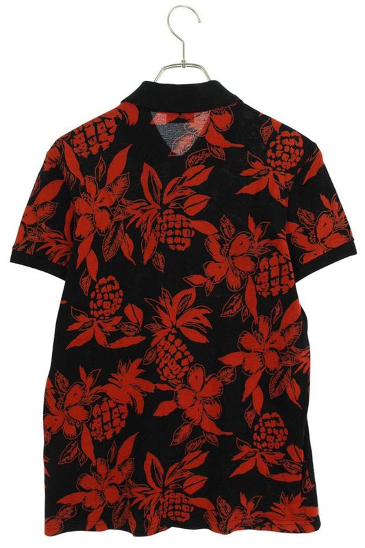 Saint Laurent Paris 17SS 454120 Yb1dr Pineapple Aloha Pattern Short Sleeve Polo