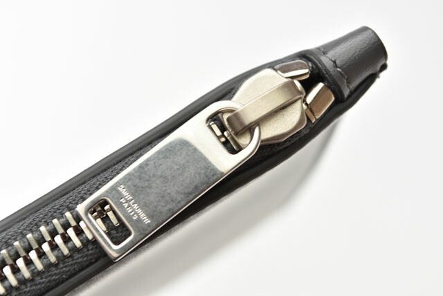 Saint Laurent Paris Flap Pouch Clutch Bag Saint Laurent Zip GM Storm Grey