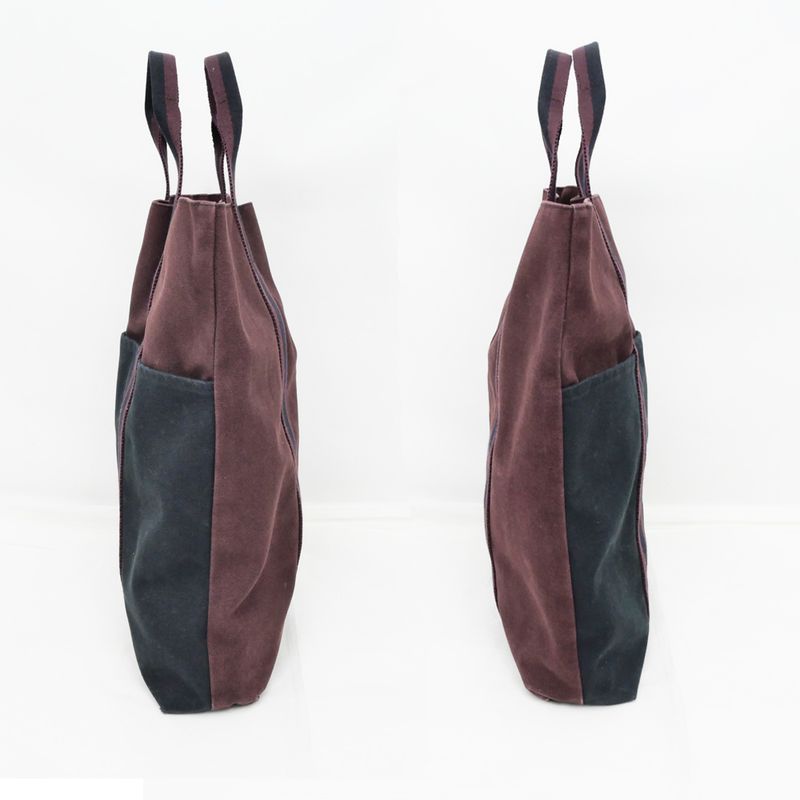 Hermes New-fourre Tout Cabas Handbag Tote Marron Bold- Black Men's